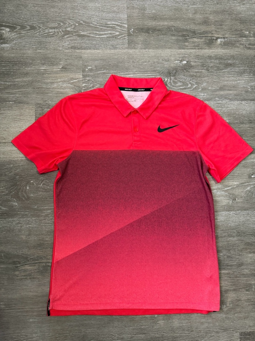 Nike Bright Coral Knit Golf Top
